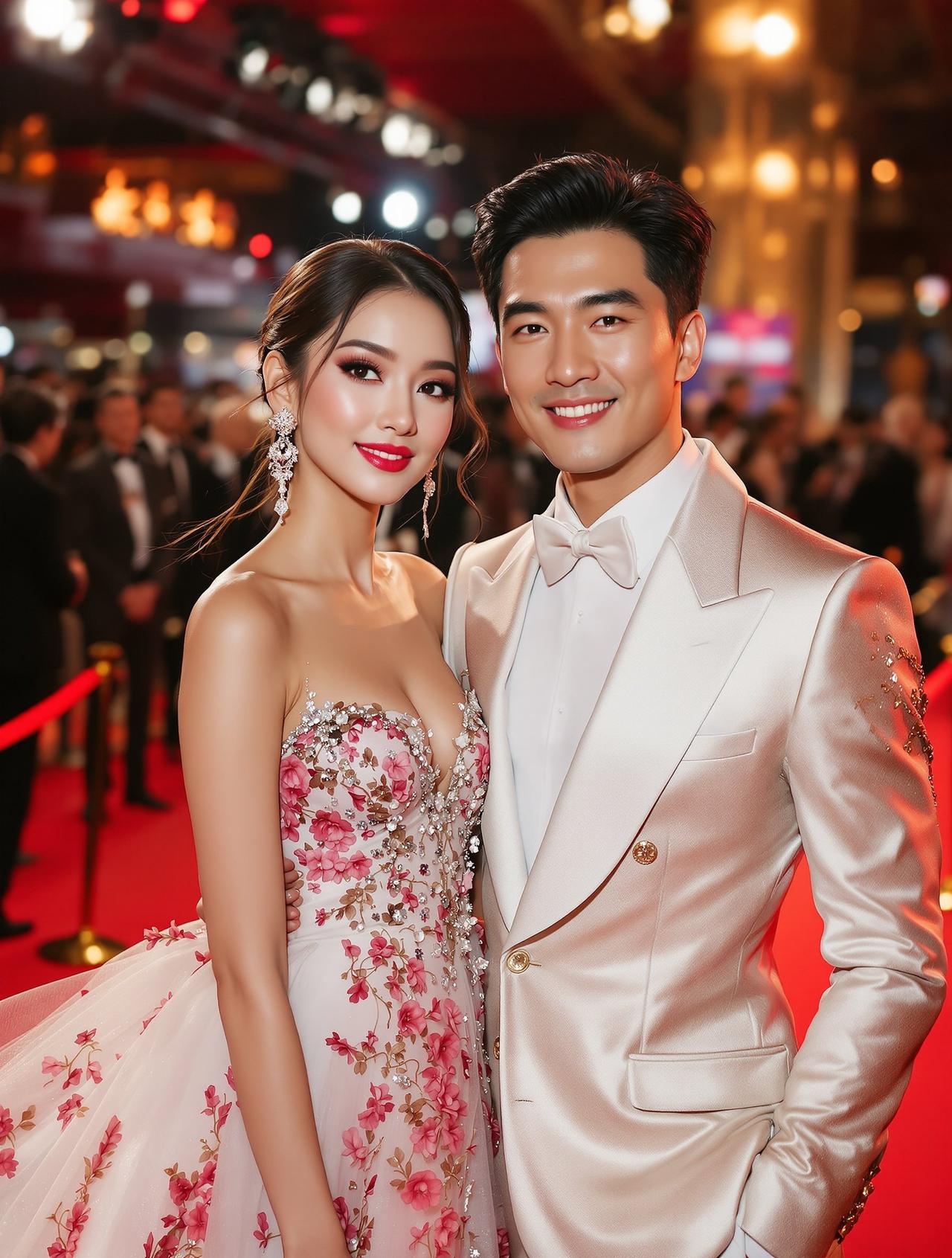 红毯假面夫妻档